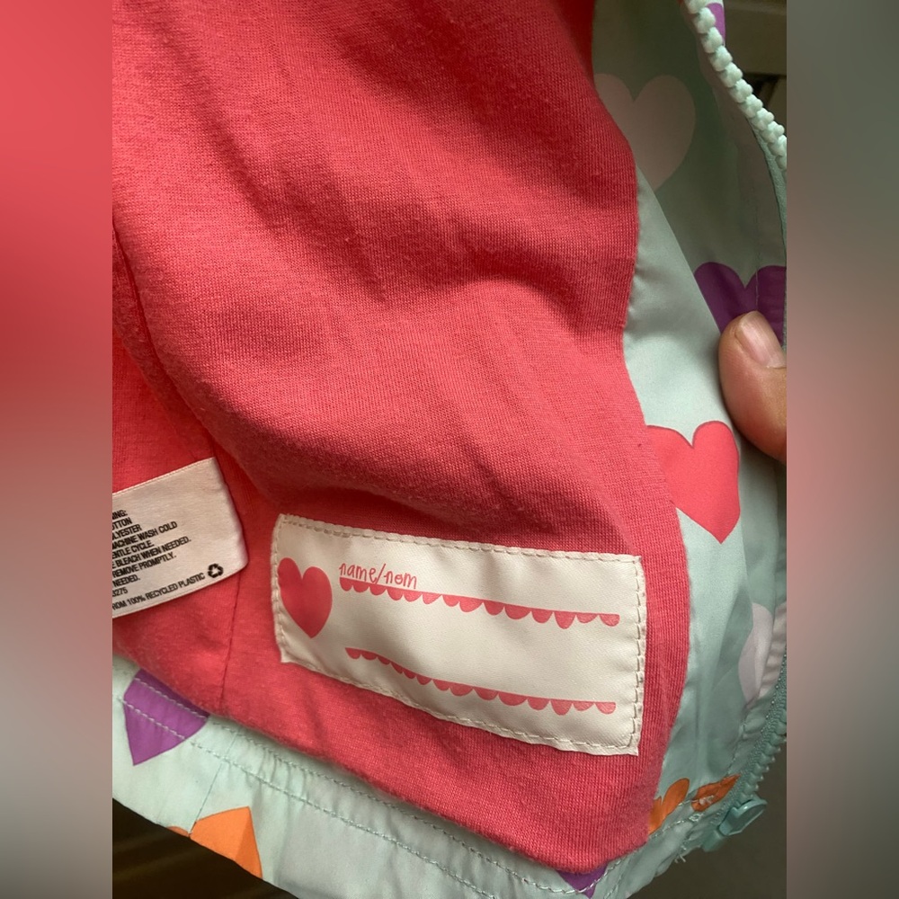 Colorful Heart Patterned Kids' Jacket - Picture 8 of 9